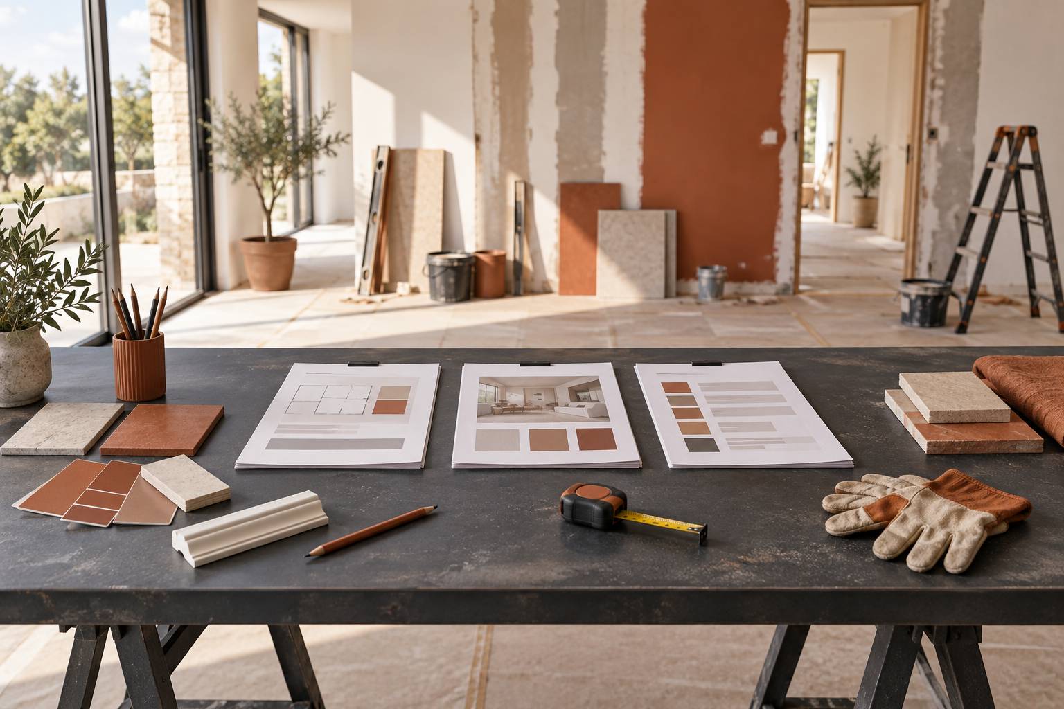 Illustration éditoriale du sujet : Comparer trois devis de rénovation : les bons critères