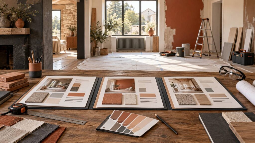 Illustration éditoriale du sujet : Comparer trois devis de rénovation : les bons critères