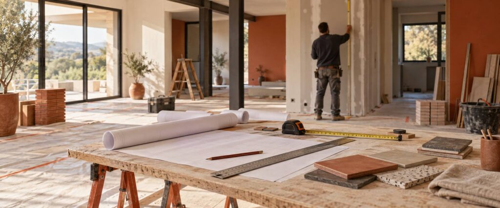 Illustration éditoriale du sujet : Devis signé : ce qui peut encore changer pendant le chantier