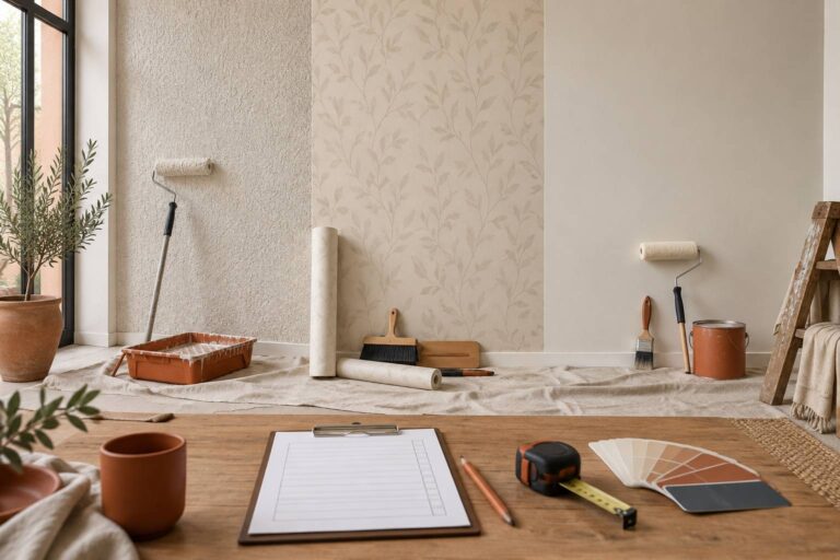 Peinture, papier peint ou toile de verre : que choisir
