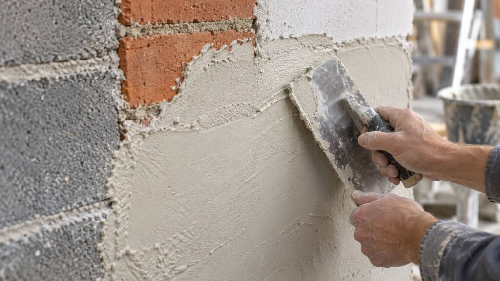 Illustration de détail sur le sujet : Enduit monocouche : sur quels supports il tient vraiment
