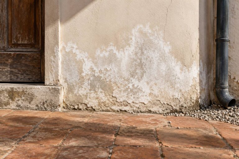 Salpêtre en bas de façade : ce qu&rsquo;il révèle du bâti
